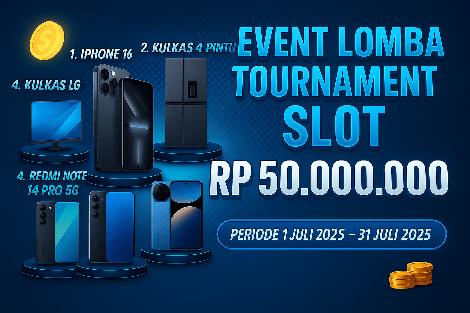Banner Event Turnover Slot BENIHTOTO Juli 2025